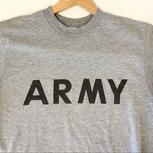 Vintage Classic Army Tee T-Shirt Physical Training Gym Tactical Military Small